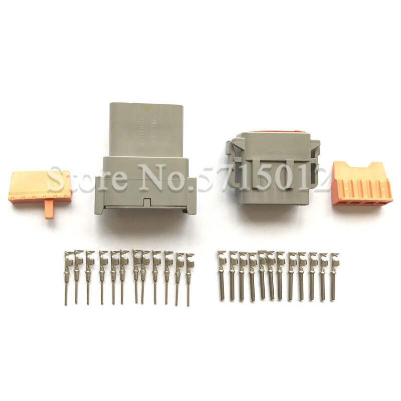 12 Hole DTM DTM04-12P / ATM04-12P DTM06-12S / ATM06-12S Auto Deutsch Connector Automotive Connectors With Pins