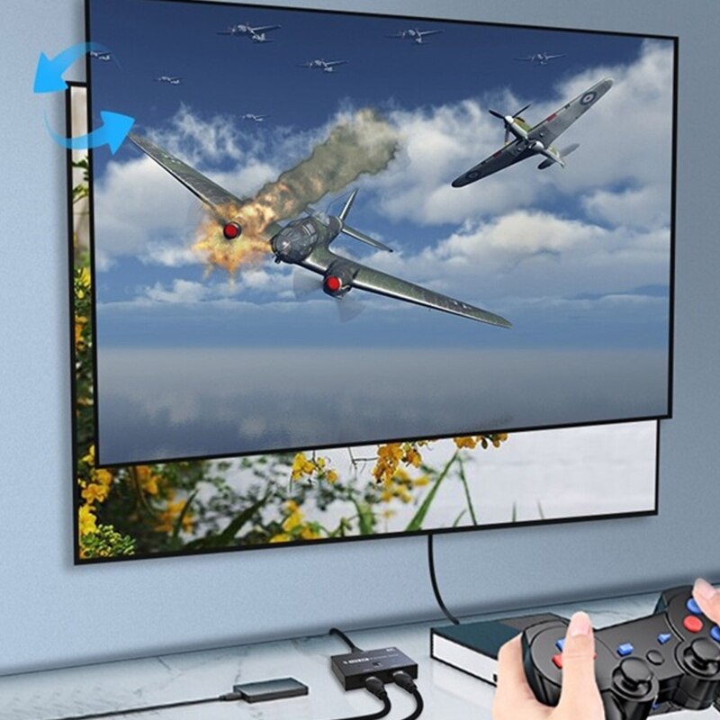 DisplayPort Splitter 1 In 2 8K 60HZ Out Bi-directional Splitter for Computer TV