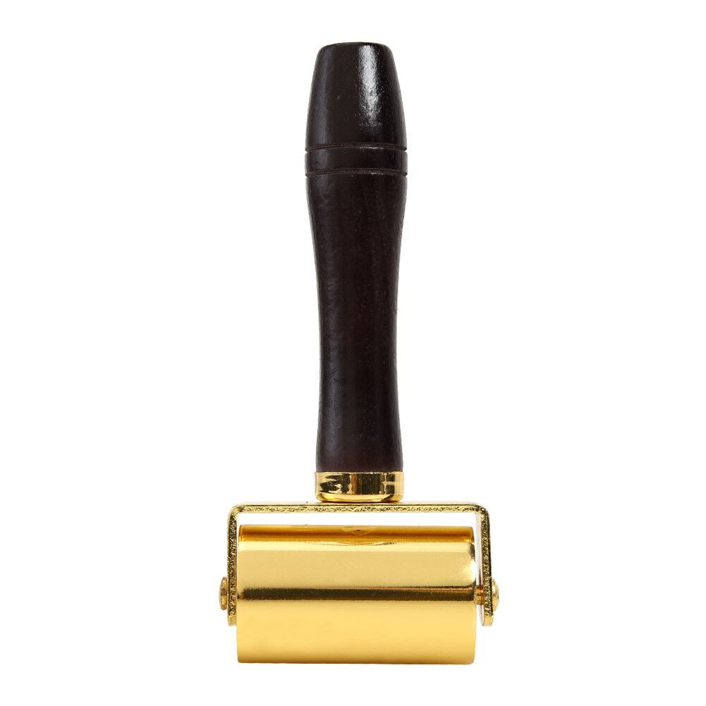 26/60/100mm diy læderlim kanter laminering hjul læder håndværk rulle håndværk håndlavet krølleværktøj gyldent håndværk glattere: 60mm guld