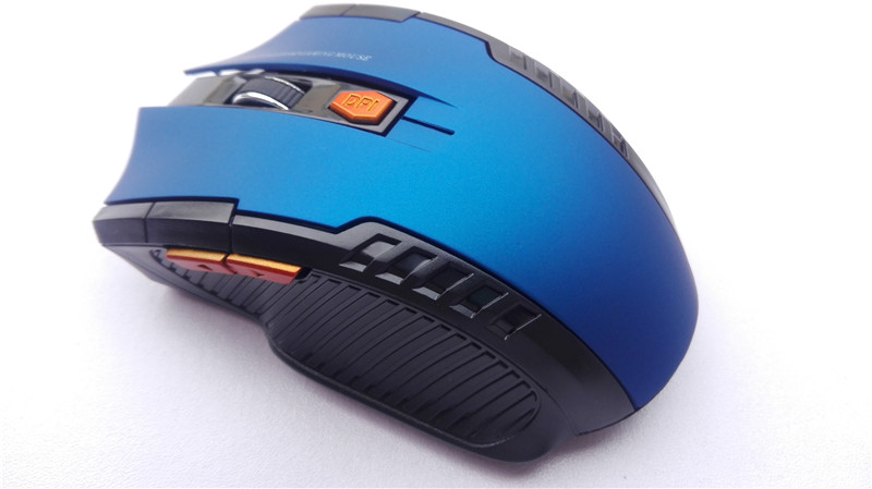 Mysz Bezprzewodowa 2.4GHz Robotsky - Wysokie DPI, 6 Przycisków, Odbiornik USB do Laptopa i Komputera Stacjonarnego: Niebieski