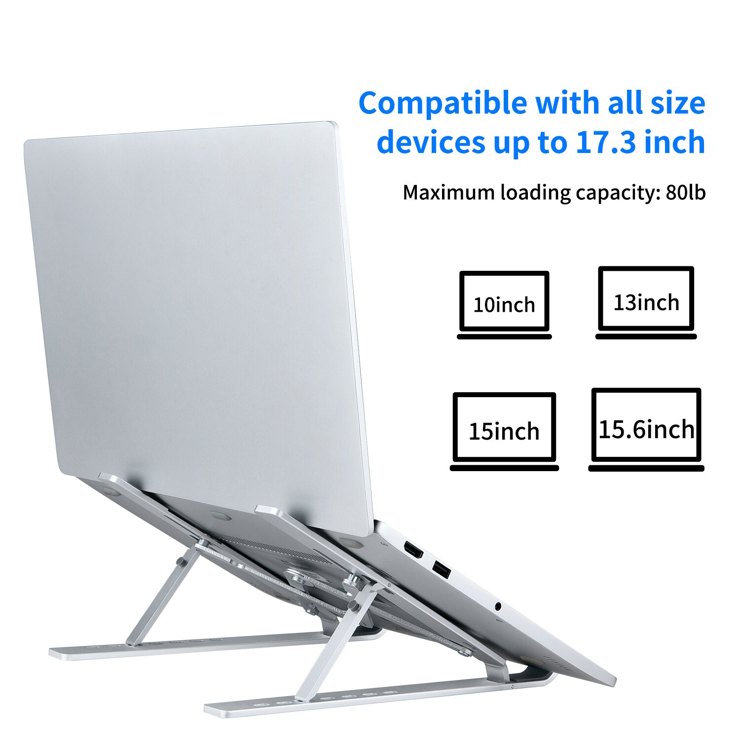 Laptop Stand Hoogte Verstelbare Aluminium Laptop Riser Houder Draagbare Notebook Laptop Houder Voor Macbook Air Pro 14 Inch Laptop
