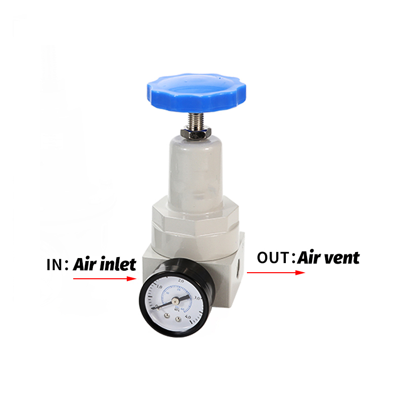 Pneumatische Qtyh Hoge Druk 0 ~ 40 Bar Luchtregelaar Met Meter Poort 1/4 3/8 1/2 2 Inch Bsp 1/2 "Qtyh QTY-08 10 15 20 25 32 40 50