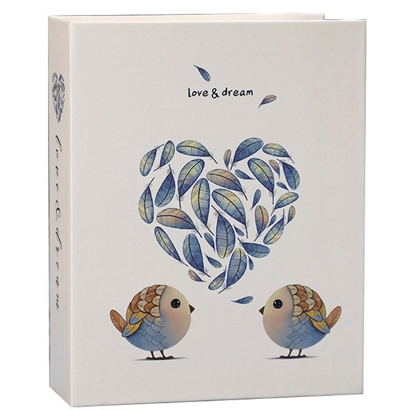 Cartoon Print 7" Photo Album 100 Photos Memory Books Horizontal and Vertical Portable Family Photo Scrapbook Album Home Retailsa