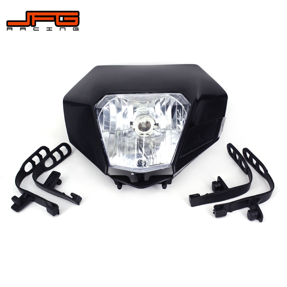 Motorrad Scheinwerfer Abdeckung Schwarz - Universal Maske Für KTM & Dirtbikes
