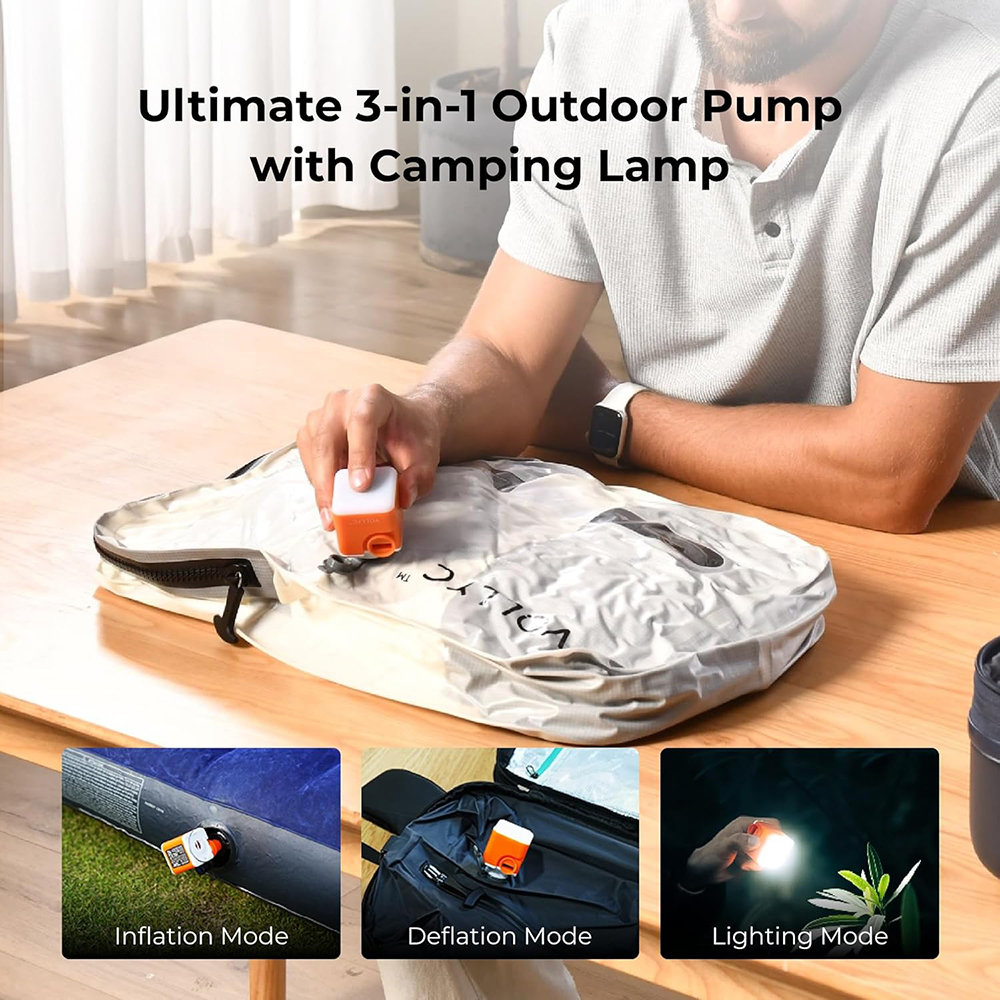 VOLLYC EZYPACK & EZYBAG - 25L Vacuum Storage Bag, 85% Compression, IPX7 Waterproof Nylon for Suitcase, Backpack, Camping, Travel