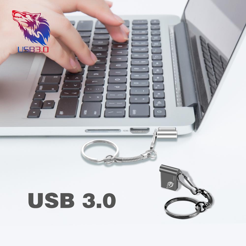 Unidad flash usb Super thiny, 64 gb, 32 gb, alta velocidad, usb 3,0, metal plateado, 16gb, 8gb, 4 gb
