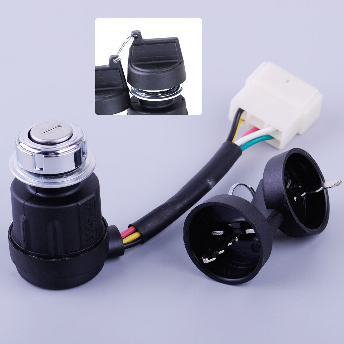 LETAOSK 5 Wire On-Off Ignition Key Start Switch Fit for 170F 178FA 178F 186F 186FA Diesel Generator