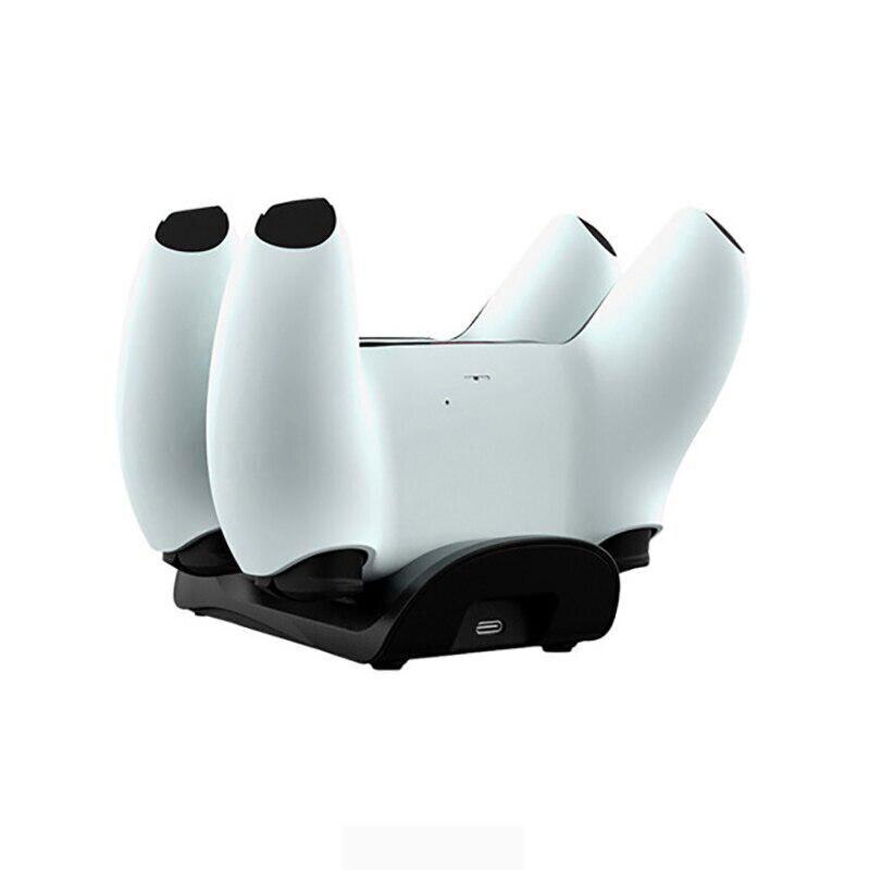 For PS5 Controller Charger with LED Light Wireless Charger Fast Charging Station