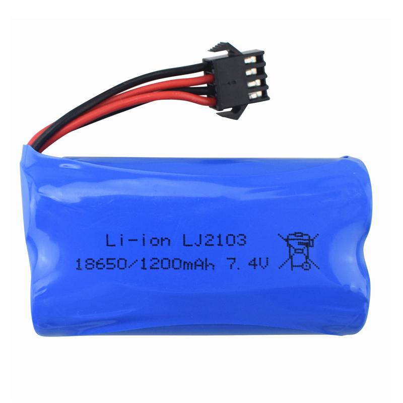Batteria al litio 1/2/3/5 pezzi 7.4V 1200mAh per barca RC senza fili EC08, modello di navata, batteria al litio ad alta velocità di ricambio per modello di auto: bianca