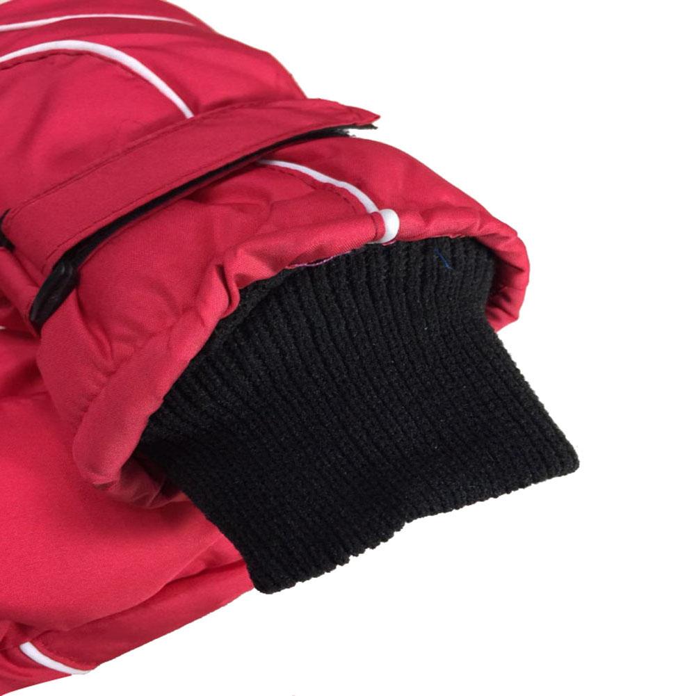 Fortykkede varme skihandsker fløjls tilføjende og fortykkede vandtætte vindtætte udendørs handsker til børn fri størrelse