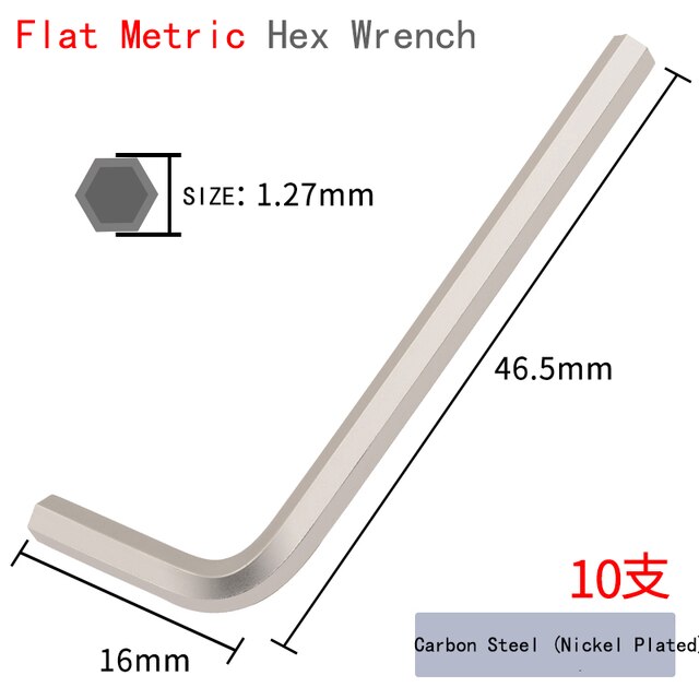 S2 Allen Key Hardened L-shaped Hexagon Key with Extended Inner Hexagon Wrench Single Inner Hexagon Screwdriver Set 0.7/5/6/17mm: Red