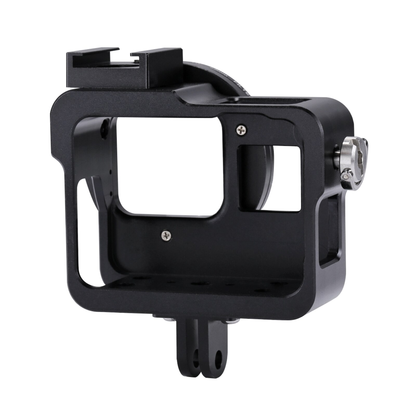 Puluzhölje skal för gopro hero 7 svart 6/5 hård skyddsbur +52mm uv -lins 8*6*4.6cm fodral för go pro hero 5