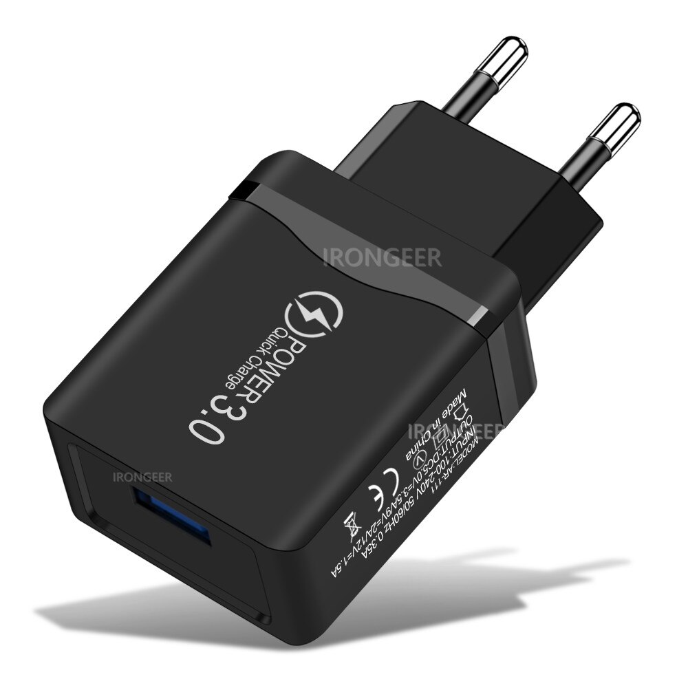 schnell aufladen QC 3,0 USB UNS EU Ladegerät Für Samsung Universal- praktisch Ladegerät Zauberstab Schnelle Ladung Adapter Für iPhone 11 Xiaomi: EU Stecker