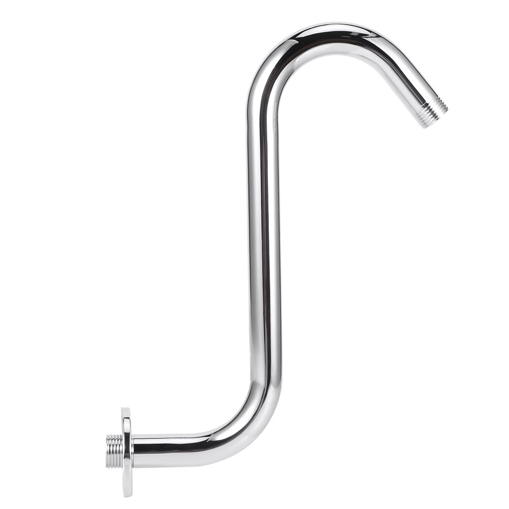 Electroplate Stainless Steel Shower Arm Bracket Bathroom Accessories 26cm High Extension Shower Head Shower Arm
