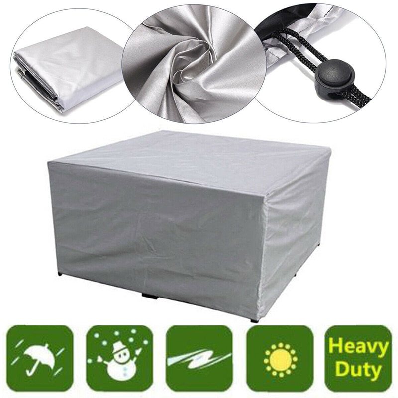 Meubilair Tuinmeubilair Stofkap Waterdicht Stofdicht Patio Tuin Tafel Bescherming Shield-Zilver