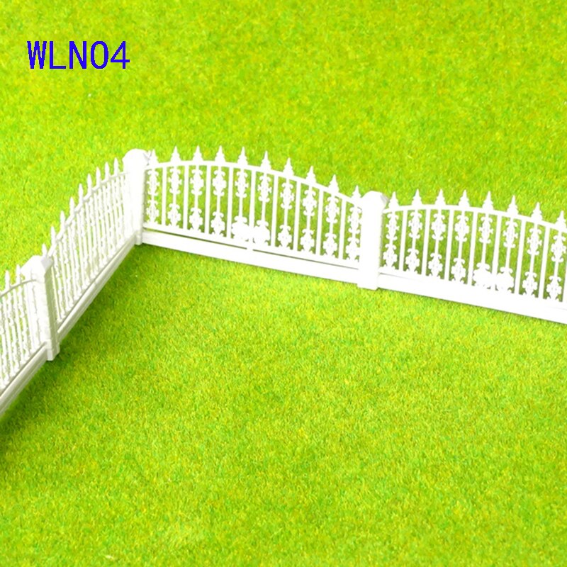 2pcs 1:100 100cm ABS courtyard fence garden fence DIY sand table building model material diy toy parts baby toys for children: WLNO4