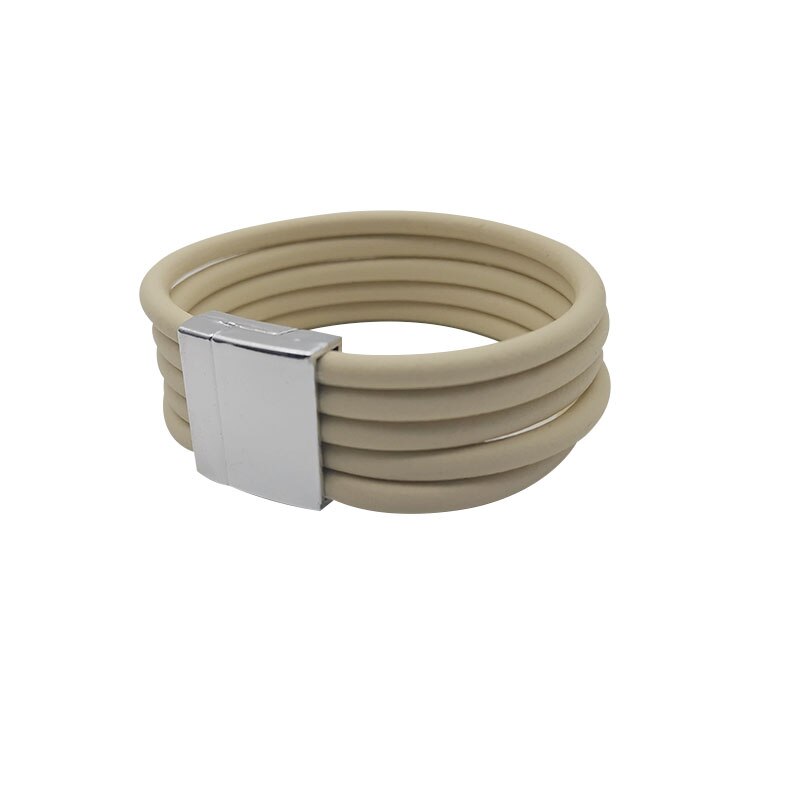 Vintage armbanden met magneetsluiting, handgemaakte armbanden, gewaagde punkstijl, rubberen sieraden, doe-het-zelf sieraden voor vrouwen, mannen, esthetische straat: C