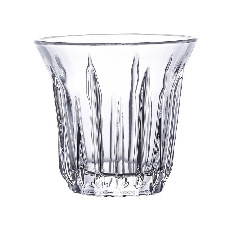 JINYOUJIA-taza de vidrio templado para Espresso, recipiente transparente hecho a mano, resistente al calor, para bebidas de té, café, Espresso