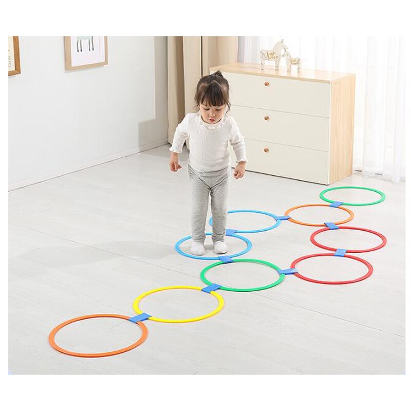 10st Hopscotch Hoops Ringetjes Toss Zintuiglijke Spelen Outdoor Fun Sport Speelgoed Kinderen Kinderen Spelen Iets Interessants