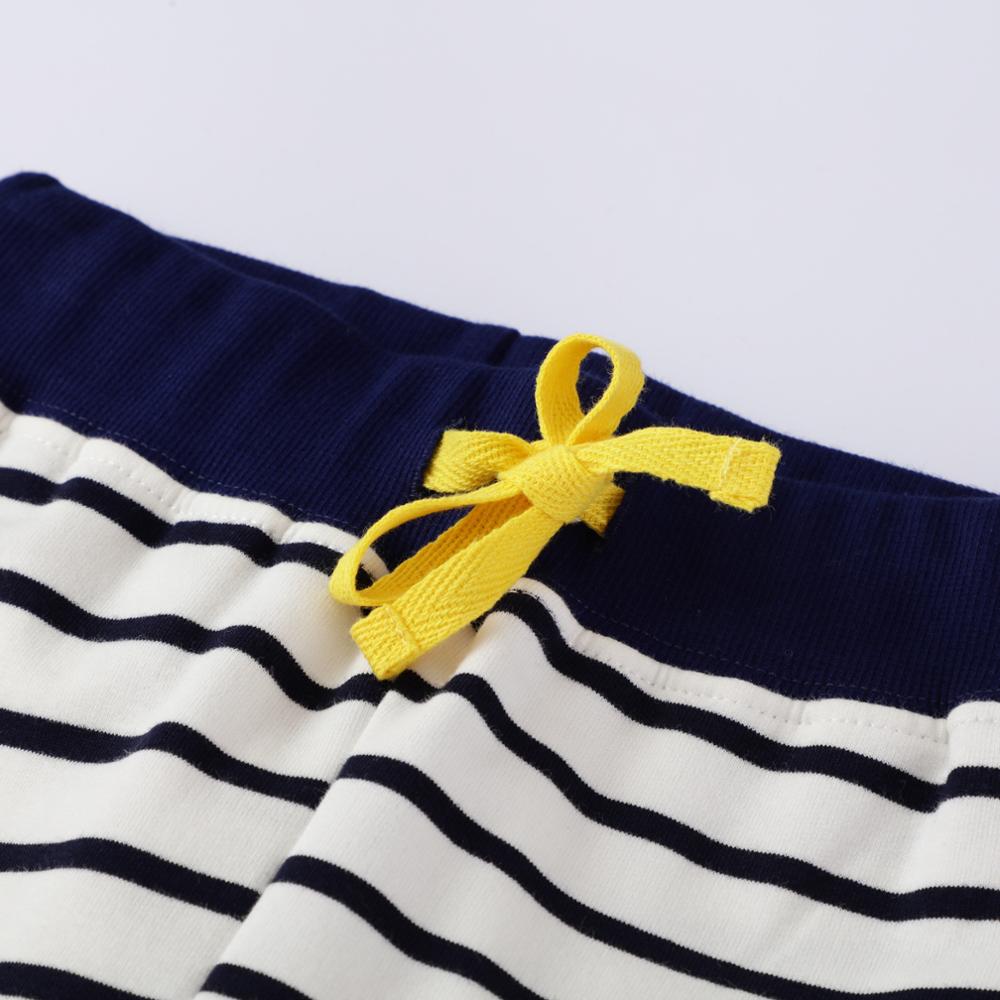 Pantaloni per ragazzi primavera autunno 2021 pantaloni in cotone per bambini Leggings Appriqued a strisce adorabili abbigliamento di marca per ragazzi di moda