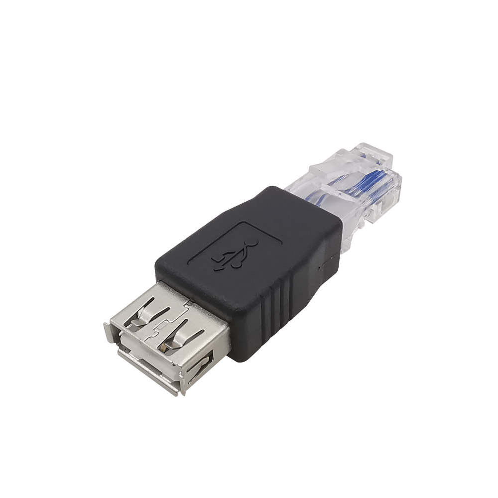 1/2/5 Stück RJ45 auf USB A Laptop LAN Netzwerkkabel Adapter Buchse auf Stecker Ethernet Konverter Stecker USB 2.0 AF-Anschluss