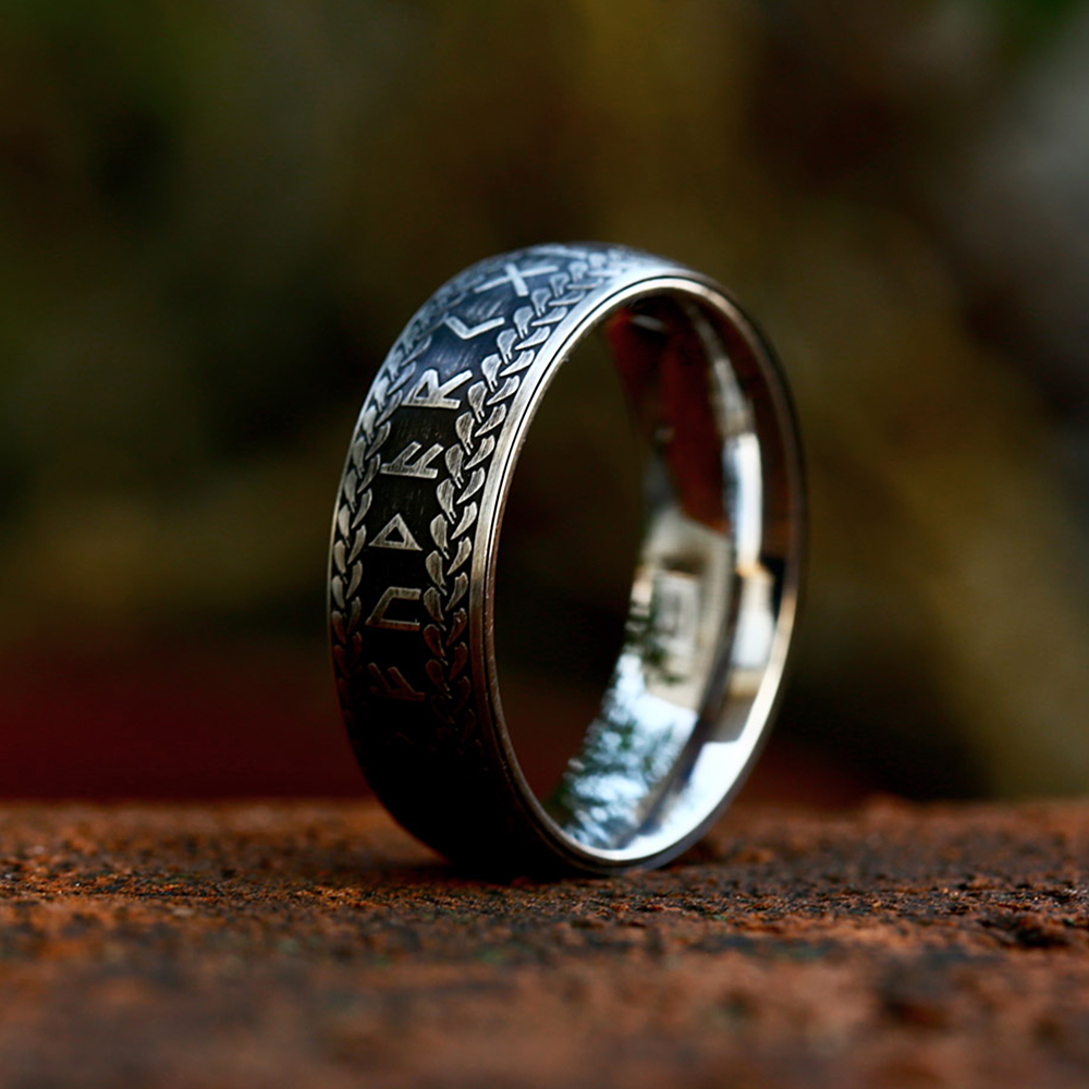 Neue Jahrgang nordisch Wikinger Rune Ring Für Männ... – Grandado