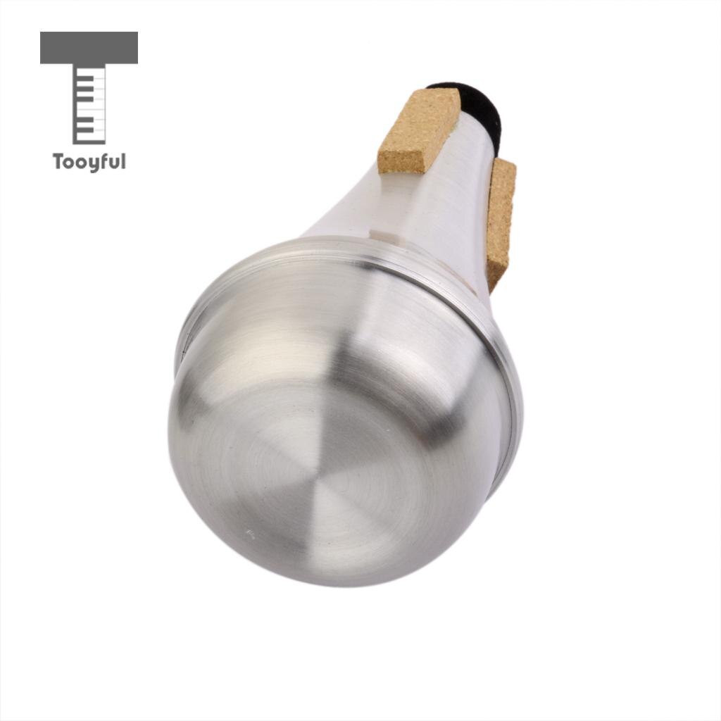 Magideal Aluminium Trompet Straight Mute Voor Akoestische Praktijk Trompet Sourdine Professionele Instrument Accessoire Zilver