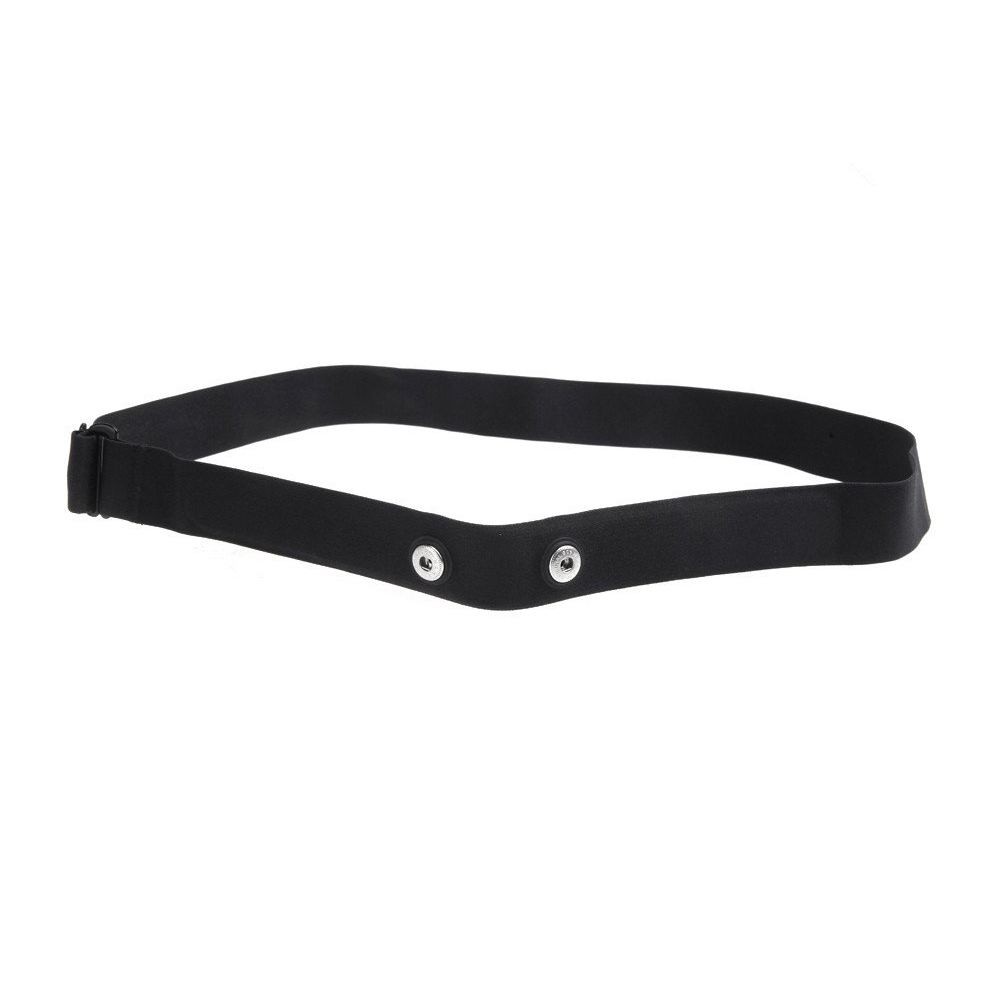 Correa suave de repuesto para Monitor de ritmo cardíaco, banda ajustable Compatible con Wahoo Tickr Polar H7 H9 H10 Garmin Coospo XOSS, 1 ud.: Negro