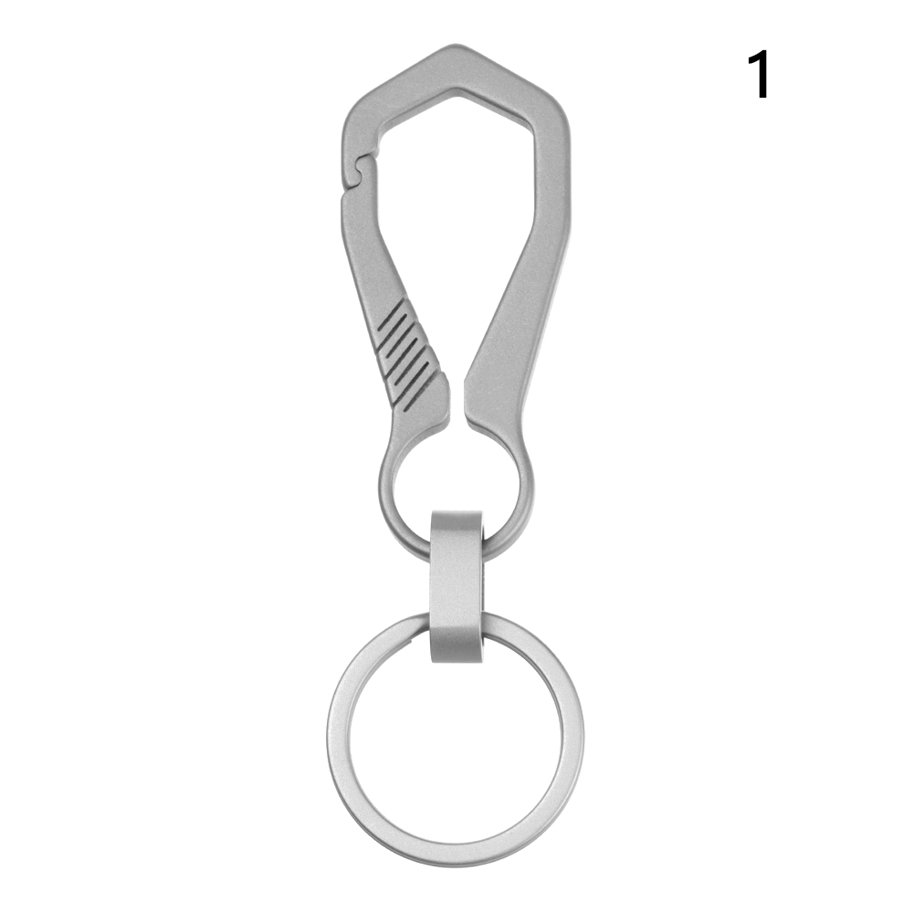 Luxe Real Titanium Hoge Ultra Lichtgewicht Edc Sleutelhangers Mannen Sleutelhangers Sieraden Houders Sleutelhanger Klimmen Accessoires: 1