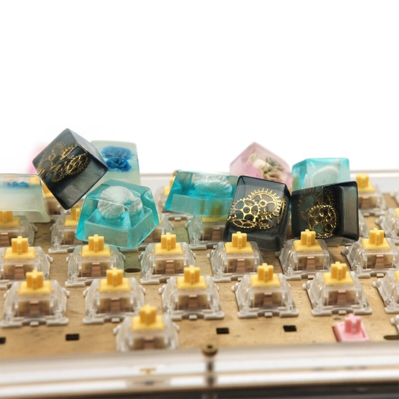 Resin Keycap Key Cap Mechanical Keyboard KeyCaps for Cherry MX Keyboard Decorate Office School