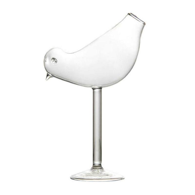 Bird Shape Cocktail Glasses Wine Glass Champagne Goblet Whiskey Beer Drinking Cup Tall Bird Cocktail Glass Bar Accessories: Default Title