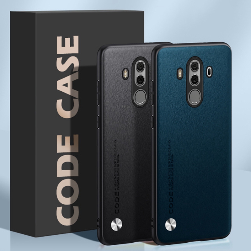 Étui de luxe en cuir PU pour Huawei Mate 10 Pro 10Pro, coque arrière en Silicone, Protection complète, coque de téléphone pour Huawei Mate 9 Mate9
