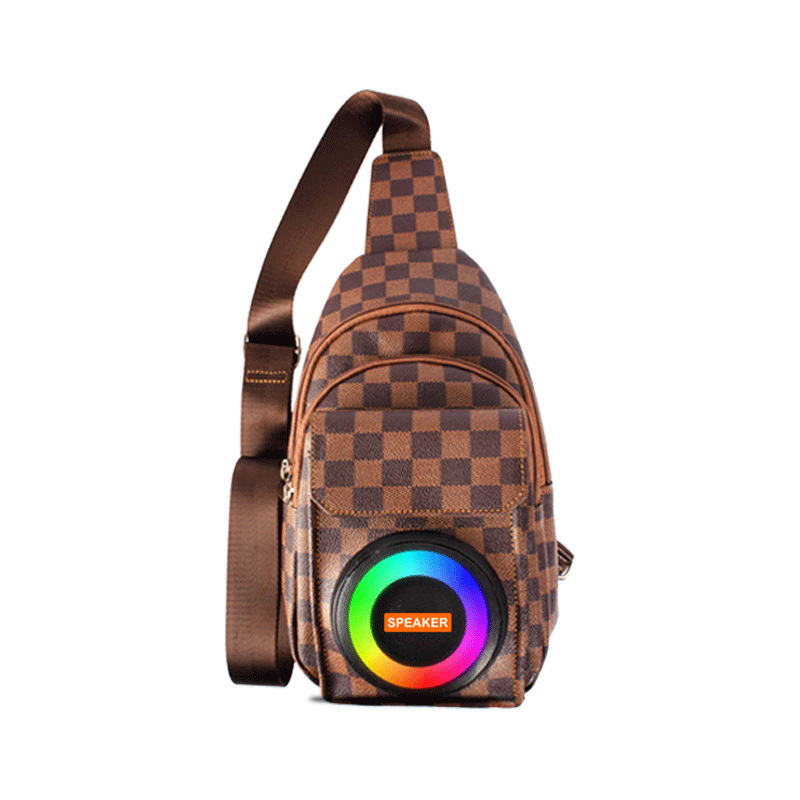 Outdoor Backpack Bluetooth Speaker Large Capacity Rechargeable Waterproof Power Bank for Hiking Cycling traval speaker bag: Orange