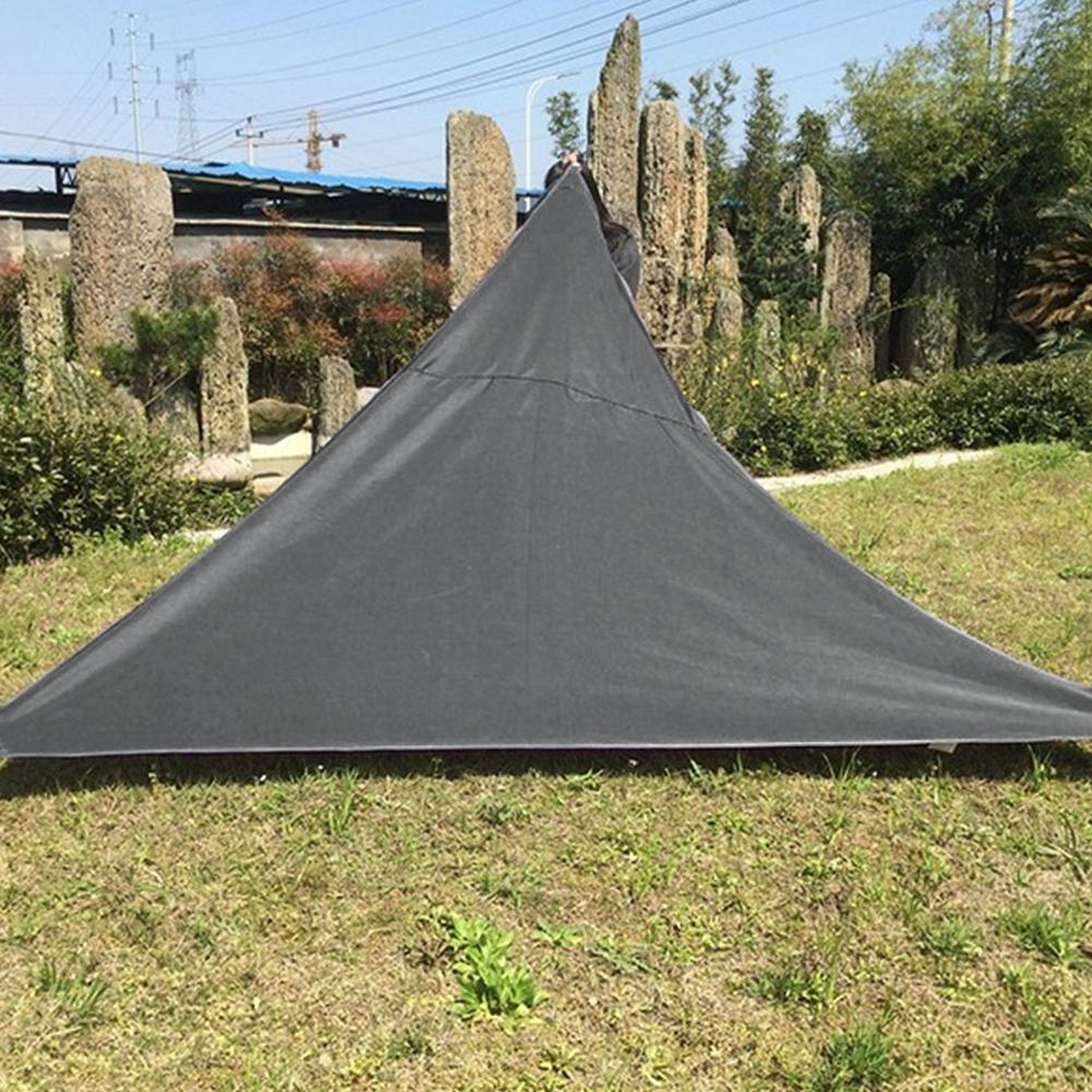 Triangel solskydd anti-uv solskydd segelmarkis trädgård uteplats fest solskyddsskydd vattentät triangeltält markis: Grå 3 x 3m