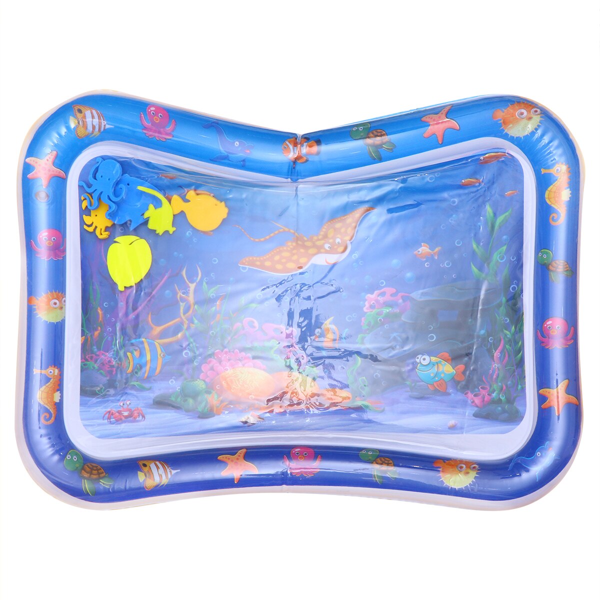 Fish Baby Pad Toys Inflatable Crawling Cushion Water Play Mat Leakproof Colorful Play Mat Baby Toys For Infants Toddlers: type A