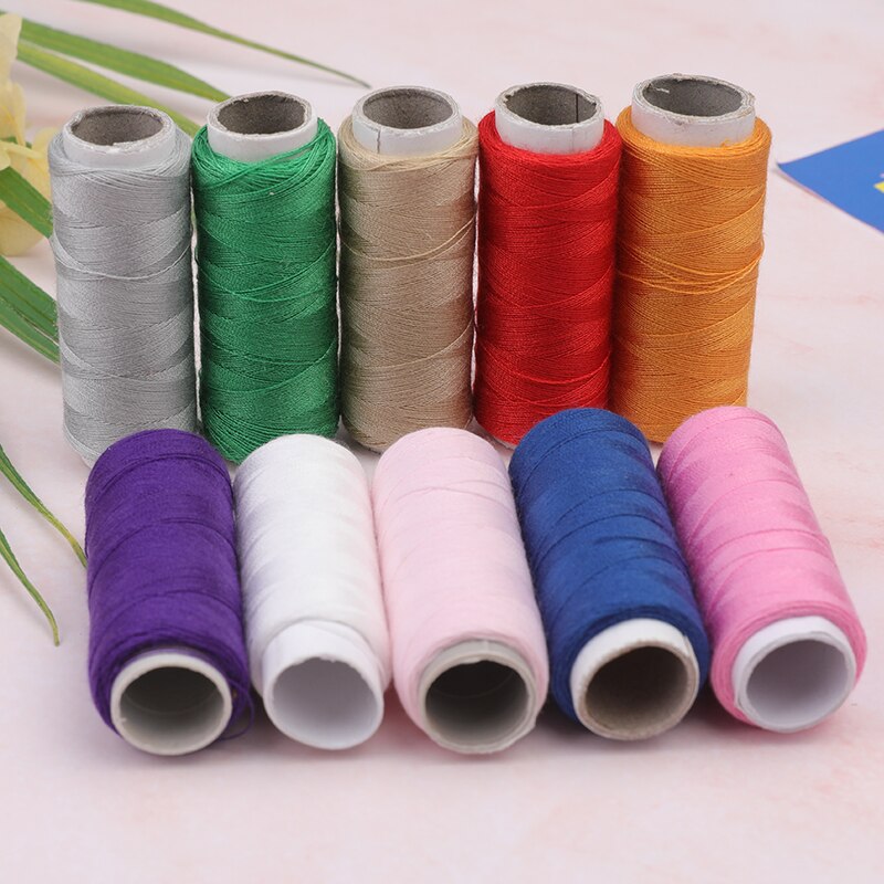 12 Spools/Lot Sewing Thread Yarn Strong And Durable Thread Multicolor For Sewing Hand Sewing Machine Yarn Knitting