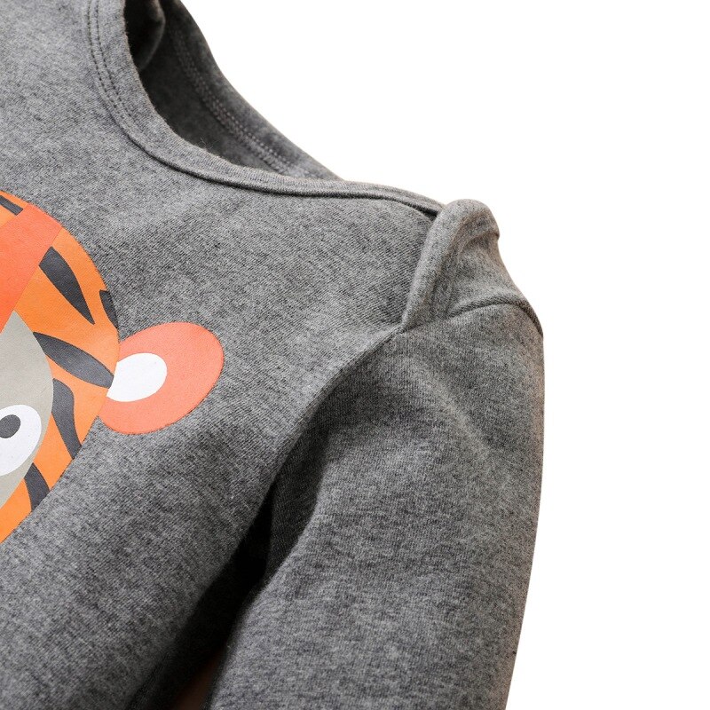 Karikatur Baby Footies Nette Tiger drucken Kleinkind Junge Bodys Raupe mit Hütte Overall Für Jungen Ebene Neugeborenen Jungen Kleidung