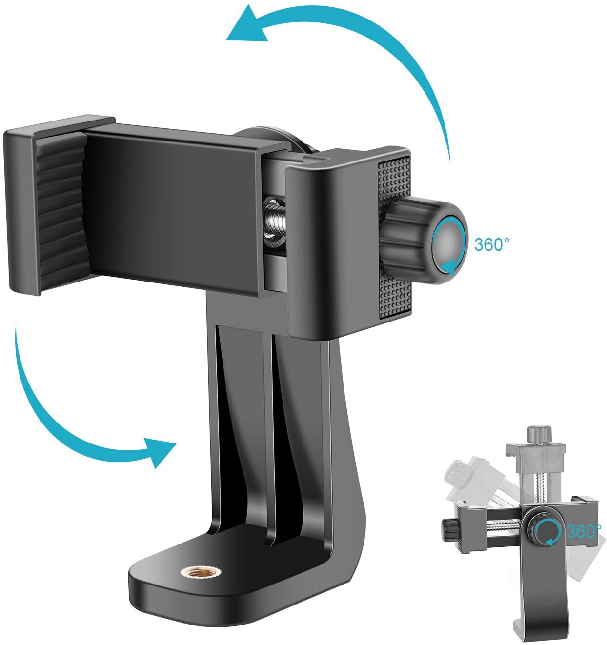 Universele Mobiele Telefoon Statief Mount Adapter Statief Ball Head 360 Draaibaar Voor Samsung Iphone Houder Statief Selfie Stok Monopod: phone Holder