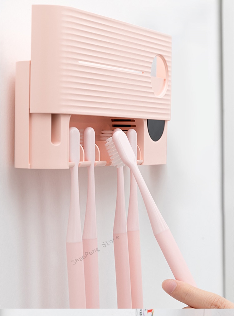 XiaoMi YouPin Sothing UV Light Toothbrush Sterilizer Holder Inhibit Bacterial Antibacterial Automatic Toothpaste Dispenser