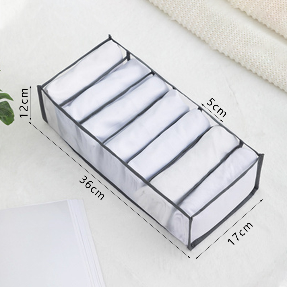 Organizador de armario para ropa interior y calcetines, caja de almacenamiento divisora para el hogar, cajón plegable: Chocolate