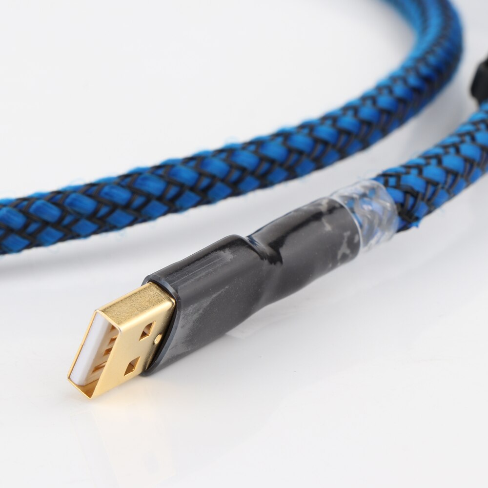 2/3/5ft Gold plated Audiophile USB DAC Cable A to B OCC Audio Hifi Cable,high end