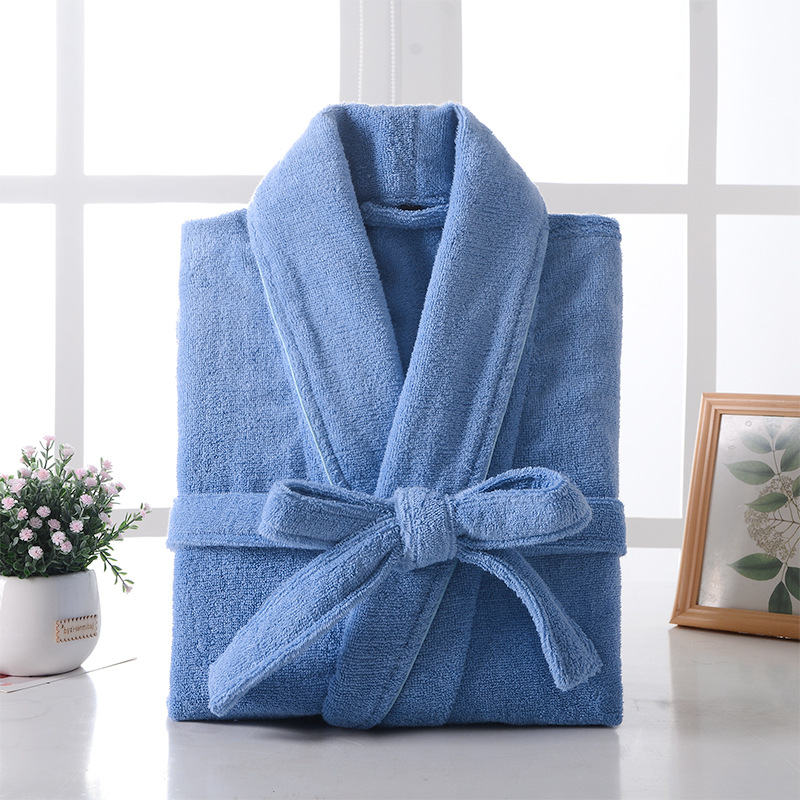 Couples' cotton terry towel rapid water absorption quick-drying five-star hotel robes men's & women's bath robes terry bathrobes