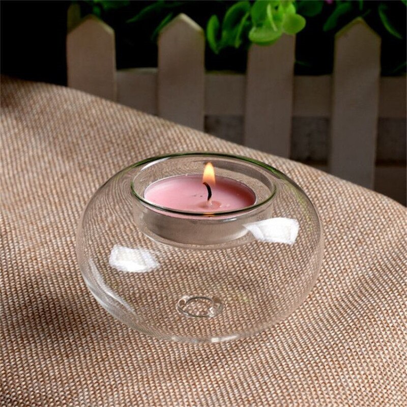Kristallen Glazen Kaarsen Opknoping Thee Houders Kandelaar Bruiloftsfeest Dineren Home Decor Transparant Kaarsstok Romantisch Ornament