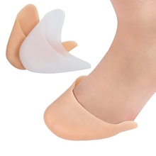 4 stk= 2 par tåpuder balletbøjler sko beskytter hallux valgus orthotics silikone pude gel indlæg fodpleje pedicure