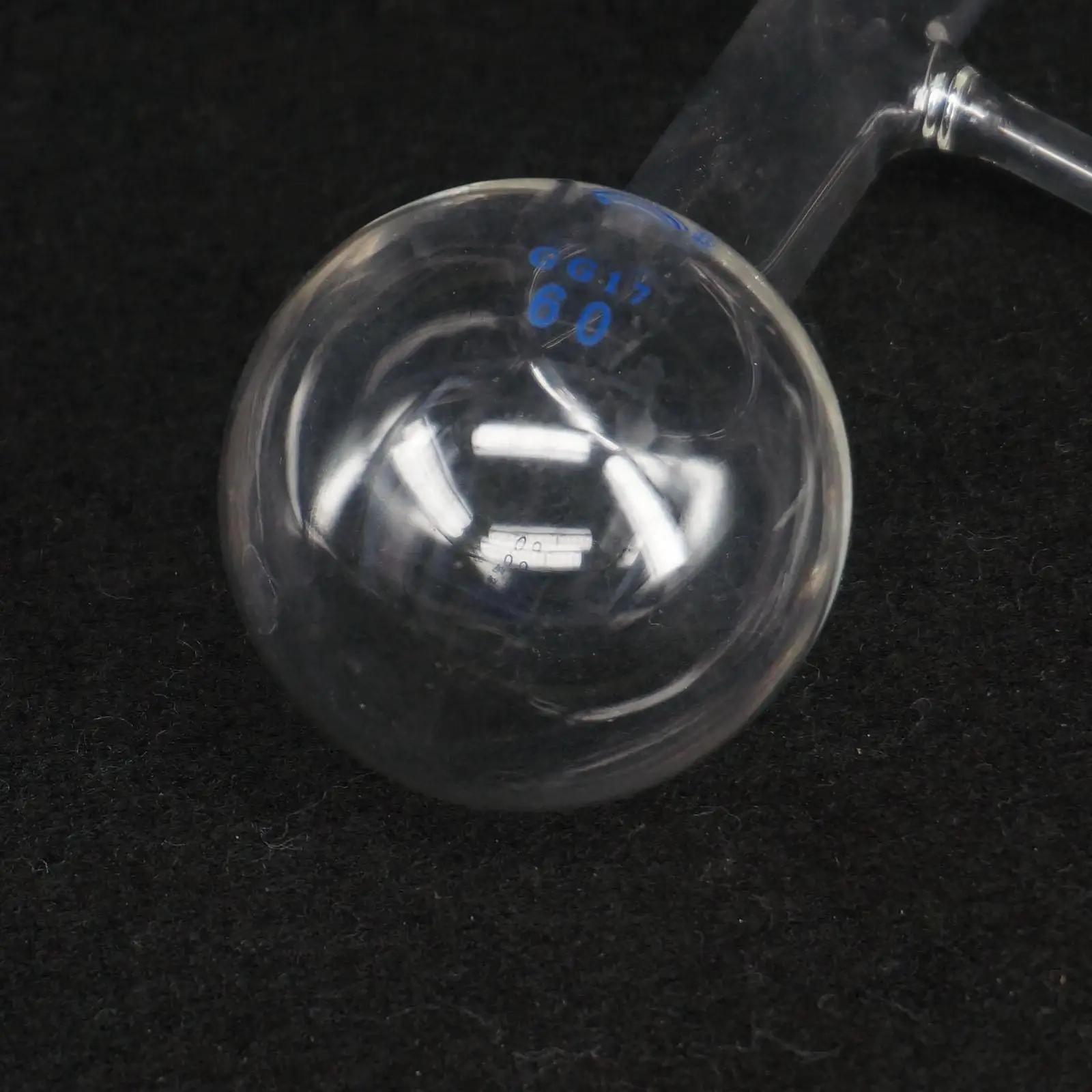 60ml Glass Distillation Flask Round Bottom with Side Arm Distilling Lab Flask