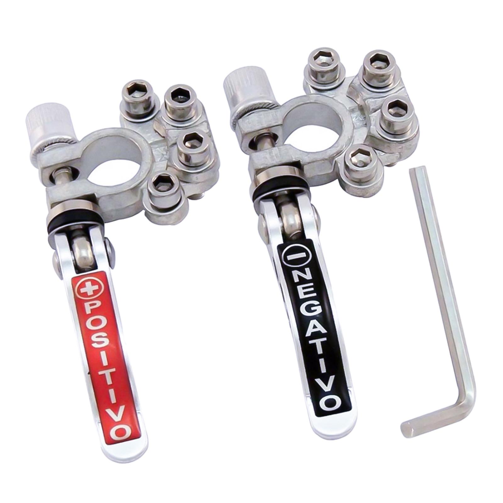 2x Car Battery Terminal Connectors Terminal Shut-Off Connectors for Car UTV