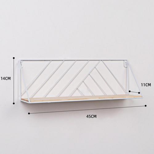 Decorative Shelves Modern Style Entryway Shelf Wall Mount Load Bearing Simple Decorative Wall Hanging Shelf Home Storage Rack: White S