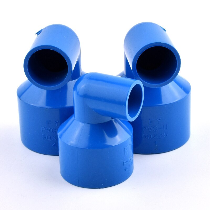 1pc PVC Pipe 90 ° Elbow Reducing Connector Plastic Joint Fittings Garden Irrigation System Watering Equal Aquarium Joint