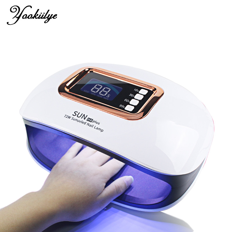 SUN H4 Plus Max 72W Lampe LED Sèche-Ongles Lampe UV 36 LED Gel Vernis à Durcissement Rapide Lampe de Séchage des Ongles pour Manucure Professionnelle Ongles Machine Équipement Outils Ensemble pour Salon