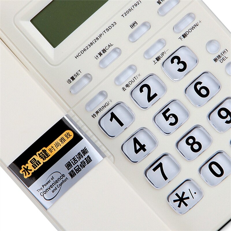 Deli 792- zits telefoonset met snoer, 3.0 " tft-scherm, kantoortelefoonset voor huishoudelijk gebruik